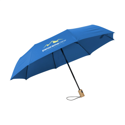 Picture of MICHIGAN FOLDING RPET UMBRELLA 21 INCH in Royal Blue.