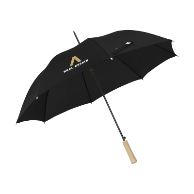 Picture of EVEREST RPET UMBRELLA 23 INCH in Black.