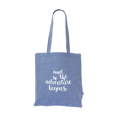 Picture of MELANGE SHOPPER GRS RECYCLED CANVAS (280 G & M²) BAG in Blue