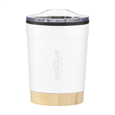 Picture of KOBE BAMBOO RCS RECYCLED STEEL 350 ML COFFEE CUP in White