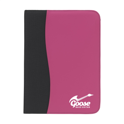 Picture of PERUGIA A4 DOCUMENT FOLDER in Black & Magenta