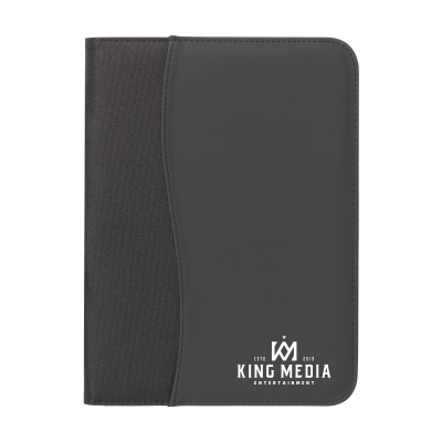 Picture of PERUGIA A4 DOCUMENT FOLDER in Black.