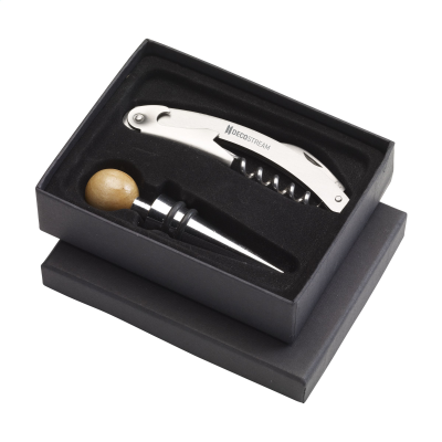 Picture of VINDEUX WINE GIFT SET in Silver.