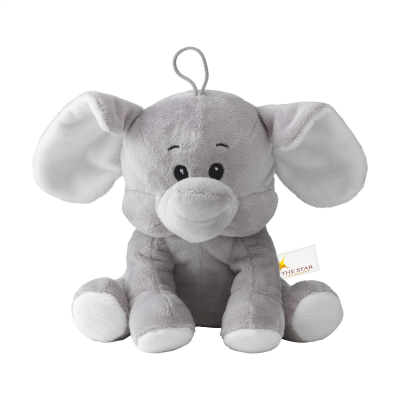 Picture of OLLY PLUSH ELEPHANT CUDDLY TOY in Grey.