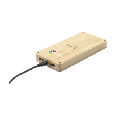 Picture of SOLAR POWERBANK 8000+ CORDLESS CHARGER in Bamboo