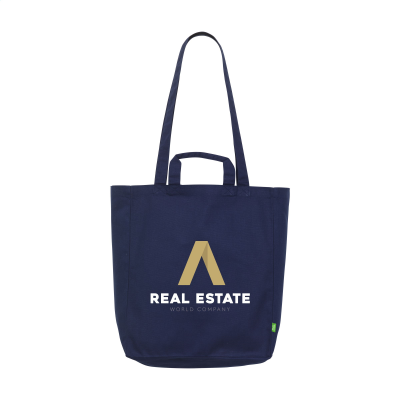 Picture of ORGANIC COTTON CANVAS TOTE BAG (280 G & M²) in Navy.