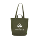 Picture of ORGANIC COTTON CANVAS GOTS TOTE BAG (280 G & M²) in Olivegreen
