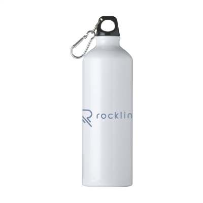 Picture of ALUMAXI GRS RECYCLED 750 ML WATER BOTTLE in White.