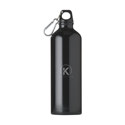 Picture of ALUMAXI GRS RECYCLED 750 ML WATER BOTTLE in Black.