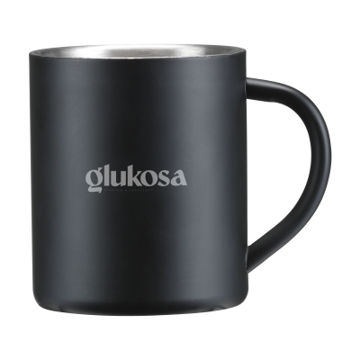 Picture of ISOMUG RCS RECYCLED STEEL 300 ML CUP in Black.