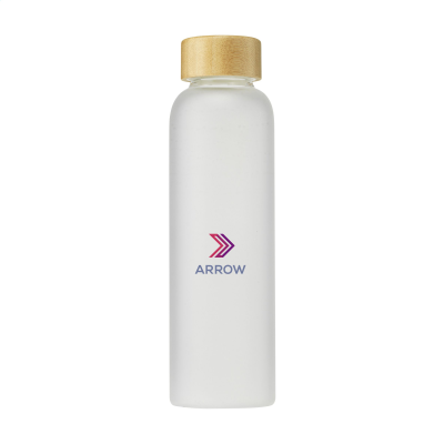 Picture of FROSTY GLASS BOTTLE 550 ML DRINK BOTTLE in Transparent White.