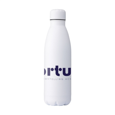 Picture of TOPFLASK PREMIUM RCS RECYCLED STEEL DRINK BOTTLE in White.