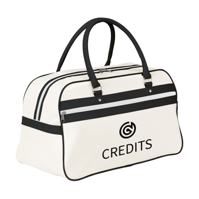 Picture of RETROSPORT SPORTS BAG in White & Black