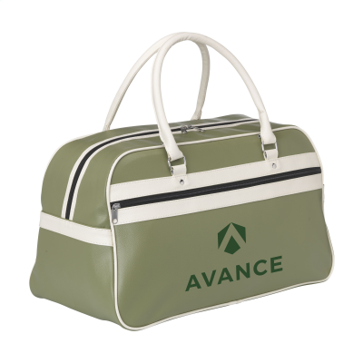 Picture of RETROSPORT SPORTS BAG in Green & Beige