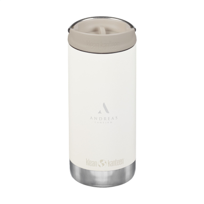 Picture of KLEAN KANTEEN TK WIDE RECYCLED THERMAL INSULATED MUG 355 ML in Cream.