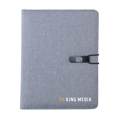Picture of QUEST PORTFOLIO RPET A5 DOCUMENT FOLDER in Grey