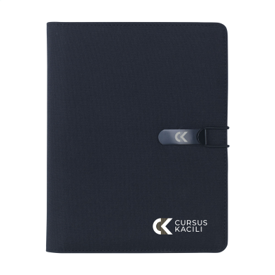 Picture of QUEST PORTFOLIO RPET A5 DOCUMENT FOLDER in Black.