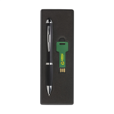 Picture of USB GIFTSET 8 GB FROM STOCK in Green