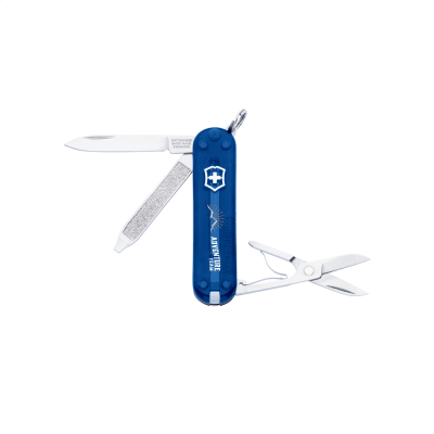 Picture of VICTORINOX CLASSIC SD KNIFE in Transparent Blue.