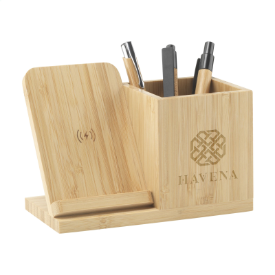 Picture of BAMBOO BOSS 15W FSC-100% STAND & PEN HOLDER in Bamboo