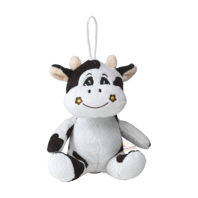 Picture of ANIMAL FRIEND COW CUDDLE in Black & White