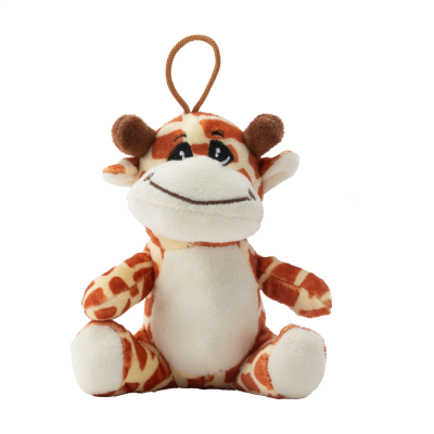 Picture of ANIMAL FRIEND GIRAFFE CUDDLE in Brown