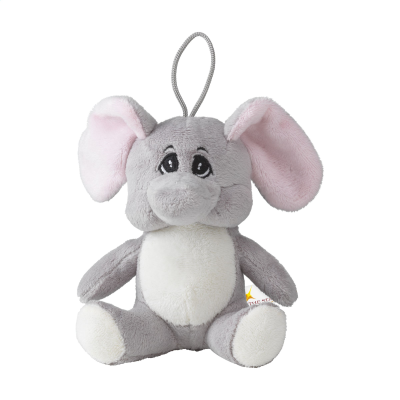 Picture of ANIMAL FRIEND ELEPHANT CUDDLE in Grey.