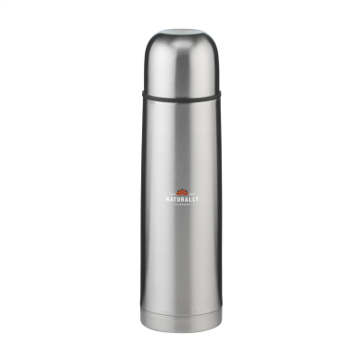 Picture of THERMOTOP MIDI RCS RECYCLED STEEL 500ML THERMO BOTTLE in Silver.