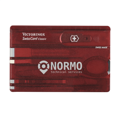 Picture of VICTORINOX SWISSCARD CLASSIC in Transparent Red.