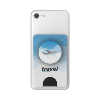 Picture of POPSOCKETS® POPWALLET+ CARD HOLDER with Popgrip in White