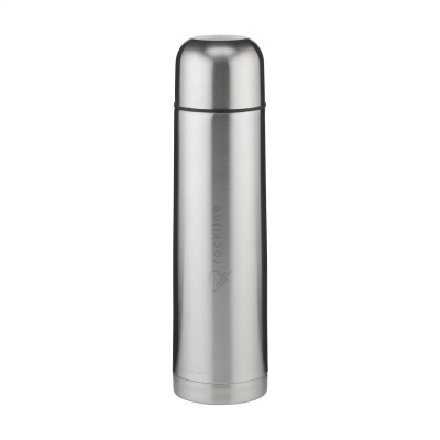 Picture of THERMOTOP MAXI RCS RECYCLED STEEL 1000ML THERMOBOTTLE in Silver.