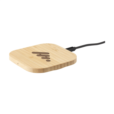 Picture of BAMBOO 5W CORDLESS CHARGER CORDLESS CHARGER in Wood