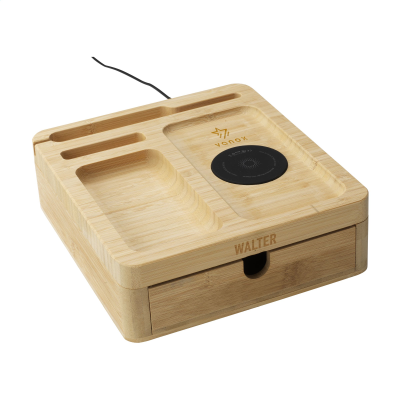 Picture of WALTER BAMBOO BIG DOCK 15W ORGANIZER AND CHARGE in Bamboo