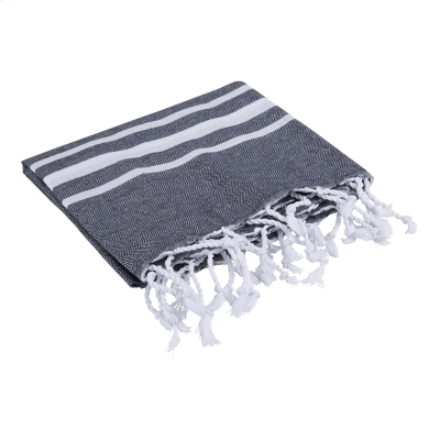 Picture of OXIOUS HAMMAM TOWELS - VIBE LUXURY WHITE STRIPE in Navy