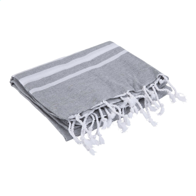 Picture of OXIOUS HAMMAM TOWELS - VIBE LUXURY WHITE STRIPE in Grey.