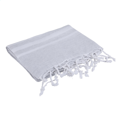Picture of OXIOUS HAMMAM TOWELS - VIBE LUXURY WHITE STRIPE in Light Grey
