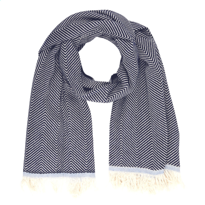 Picture of OXIOUS SCARF - BRIGHT in Navy.