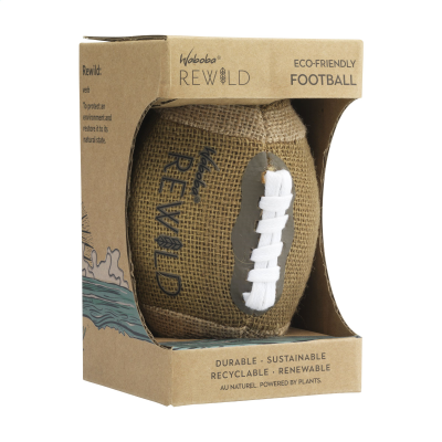 Picture of WABOBA SUSTAINABLE SPORTS ITEM 15 CM - AMERICAN FOOTBALL in Naturel