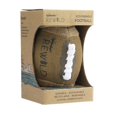 Picture of WABOBA SUSTAINABLE SPORTS ITEM 15 CM - AMERICAN FOOTBALL in Naturel.