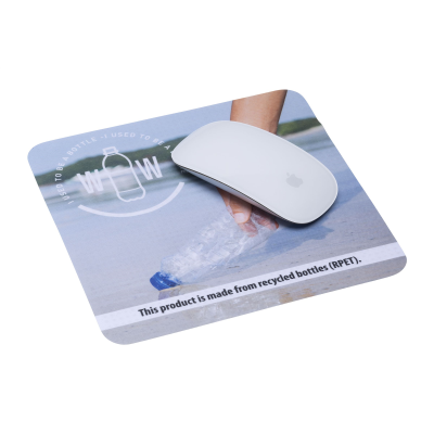 Picture of RPET MOUSEMAT CLEANER NON SLIP in White