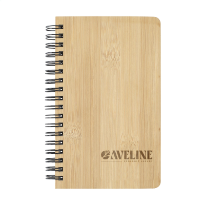 Picture of NOTE BOOK MADE FROM STONEWASTE-BAMBOO A6 in Brown.