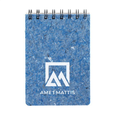 Picture of NOTE BOOQ A6 RING BINDER NOTE BOOK in Blue.