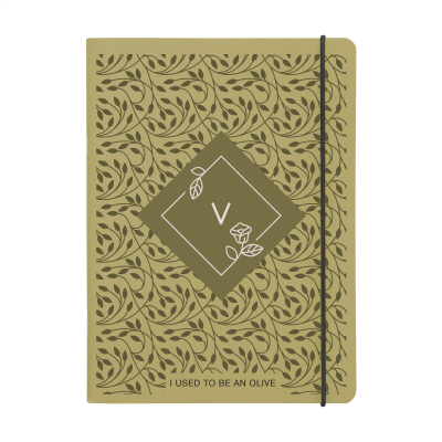 Picture of NOTE BOOK AGRICULTURAL WASTE A5 - SOFTCOVER 32 x SHEET in Olive