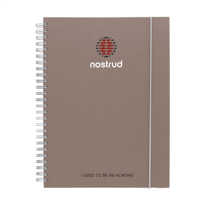 Picture of NOTE BOOK AGRICULTURAL WASTE A5 - HARDCOVER in Almond.