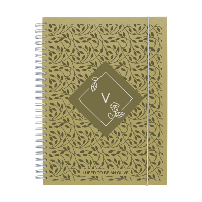 Picture of NOTE BOOK AGRICULTURAL WASTE A5 - HARDCOVER in Olive