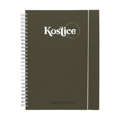 Picture of NOTE BOOK AGRICULTURAL WASTE A5 - HARDCOVER in Coffee.