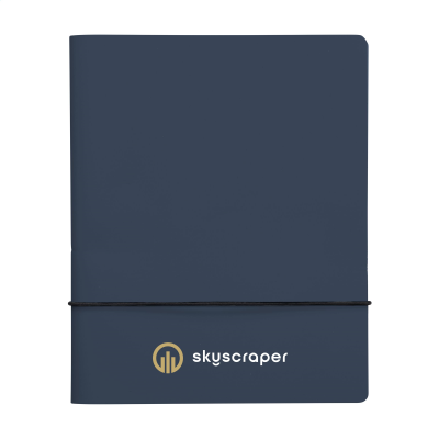 Picture of BONDED LEATHER NOTE BOOK A5 in Dark Blue.
