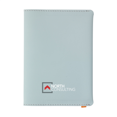 Picture of BONDED LEATHER PASSPORT HOLDER in Light Blue