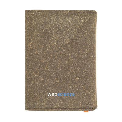 Picture of BONDED LEATHER PASSPORT HOLDER in Brown.