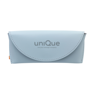 Picture of BONDED LEATHER SUNGLASSES POUCH in Light Blue